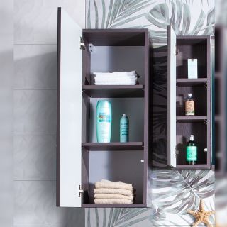 Шкаф навесной Бриклаер Кристалл 4627125414626 35 см графит